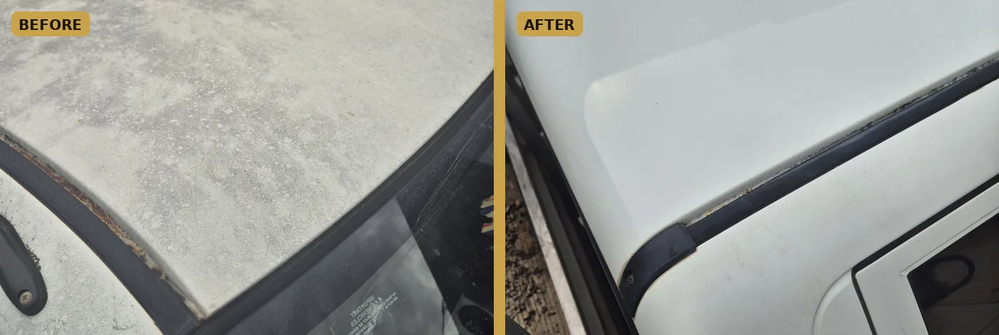 Prestige paint correction before and after in Botanic Ridge