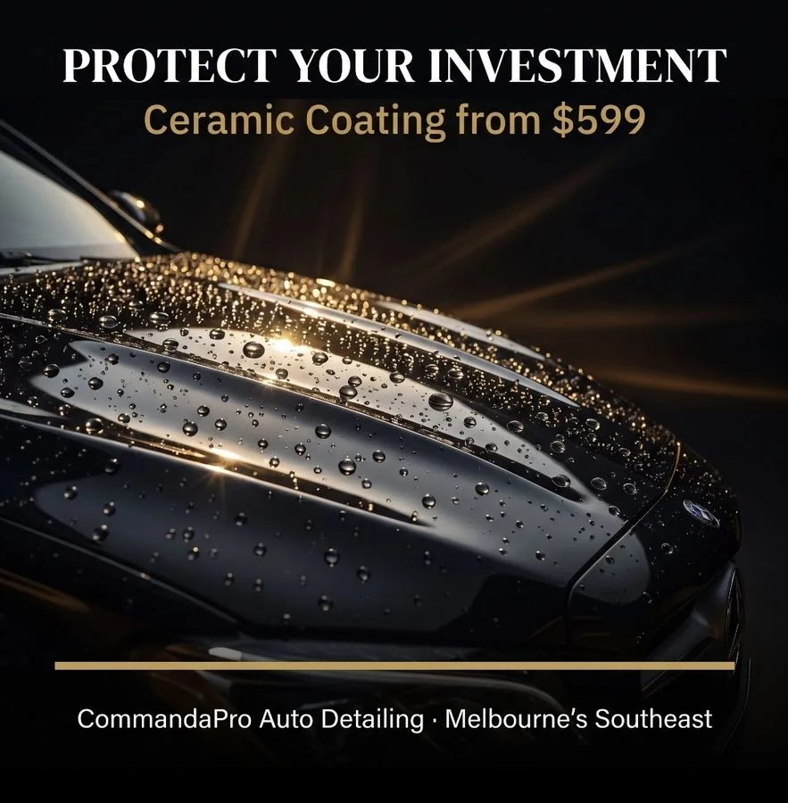 Ceramic coating gloss and water beading