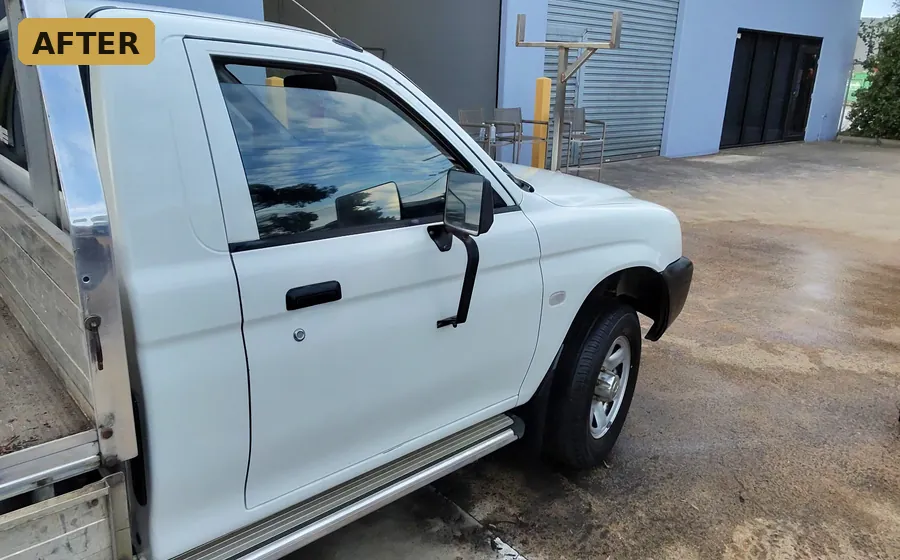 Work ute after a mobile detail in Dandenong